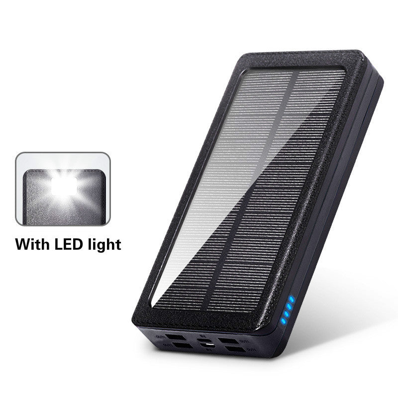 30,000mAh Solar Power Bank - High Capacity Portable Charger with Dual USB Ports