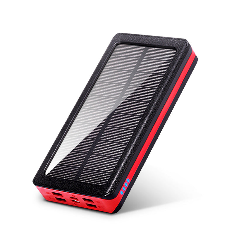 30,000mAh Solar Power Bank - High Capacity Portable Charger with Dual USB Ports