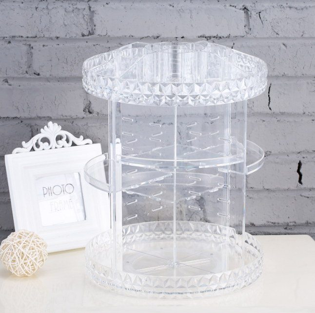 Diamond Wave Makeup Organizer