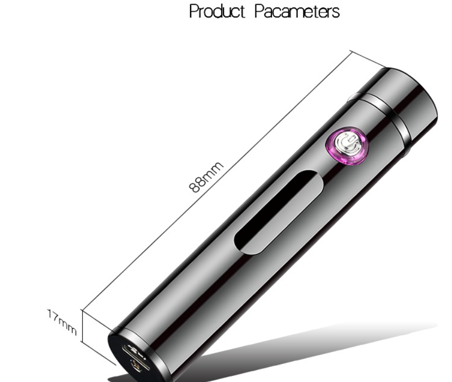 Rechargeable USB Lighter Dual Plasma Electric Metal Lighters Smoking Windproof