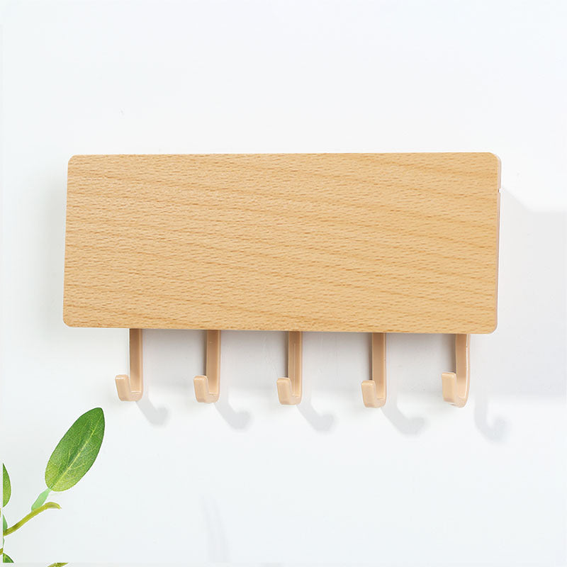 Multi-Purpose Wooden Plastic Wall Hook – Modern Design & Strong Hold