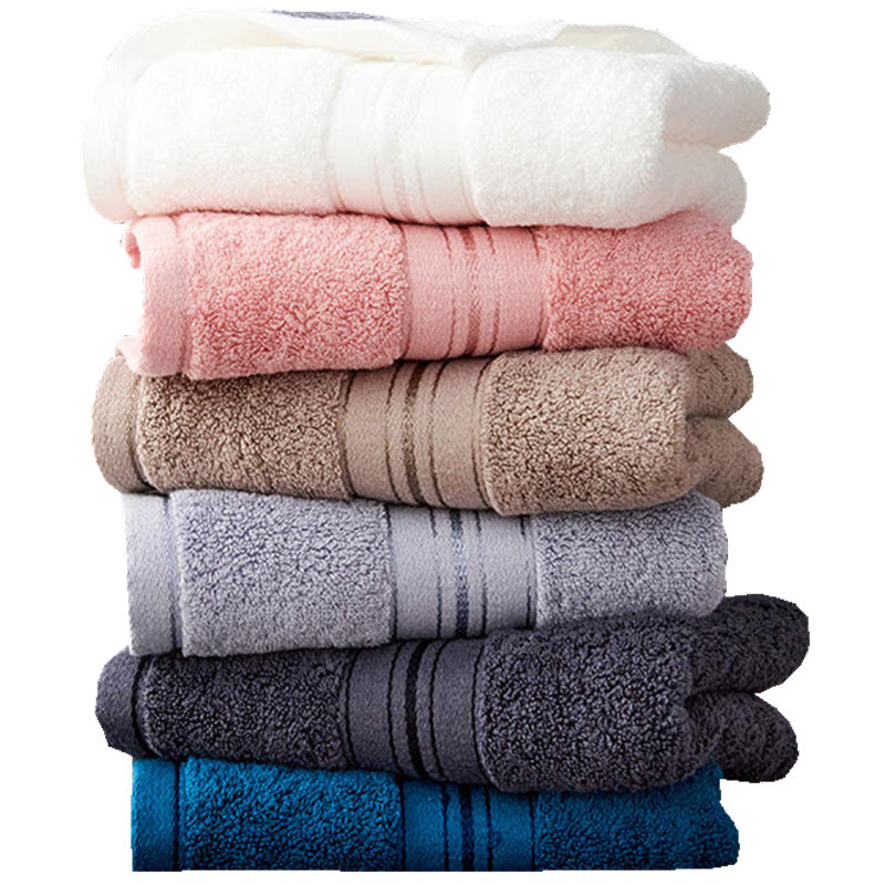 Premium Pure Cotton Thick Bath Towel Set - Ultra Absorbent & Soft