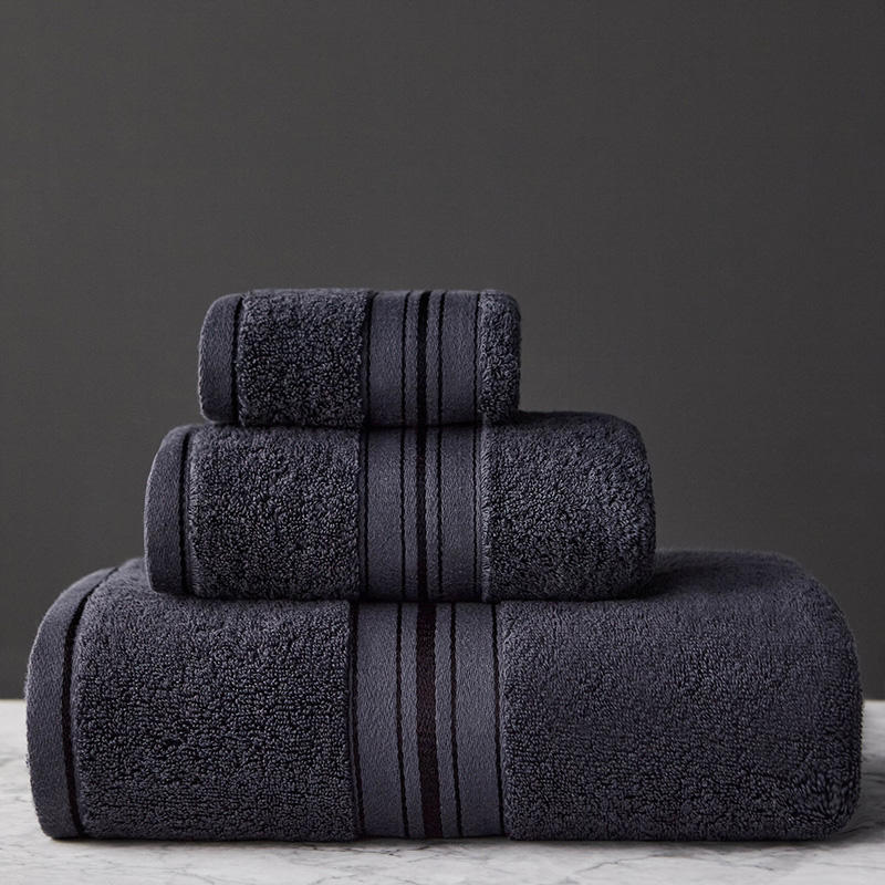 Premium Pure Cotton Thick Bath Towel Set - Ultra Absorbent & Soft