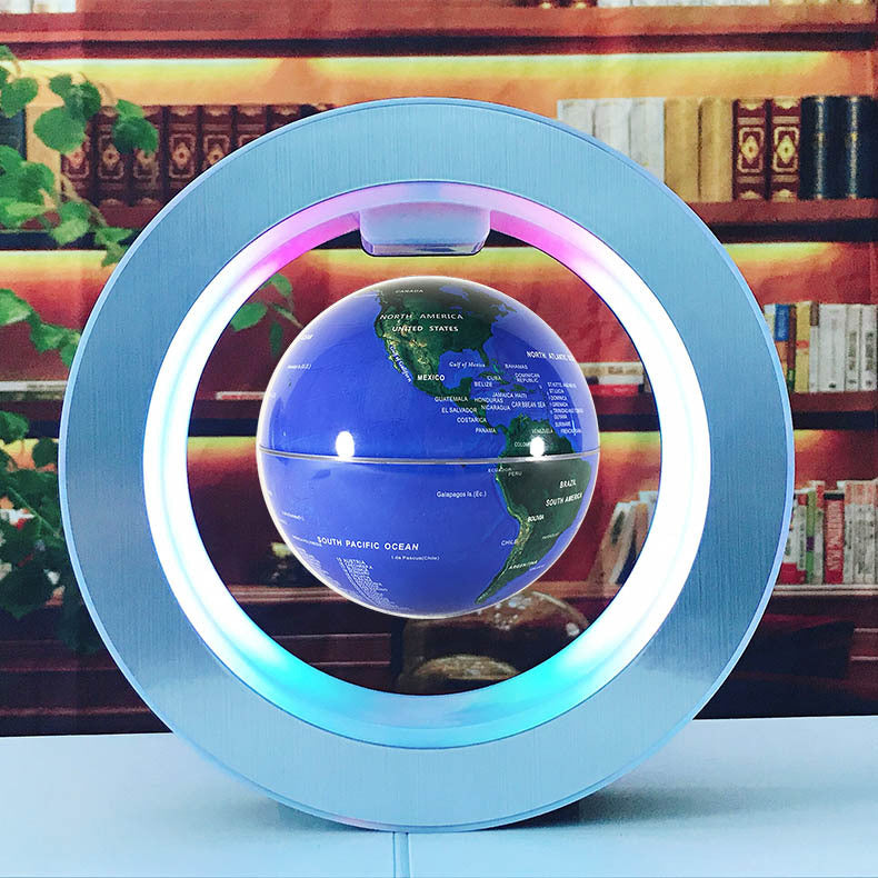 Round LED World Map Floating Globe - Magnetic Levitation Anti-Gravity Light