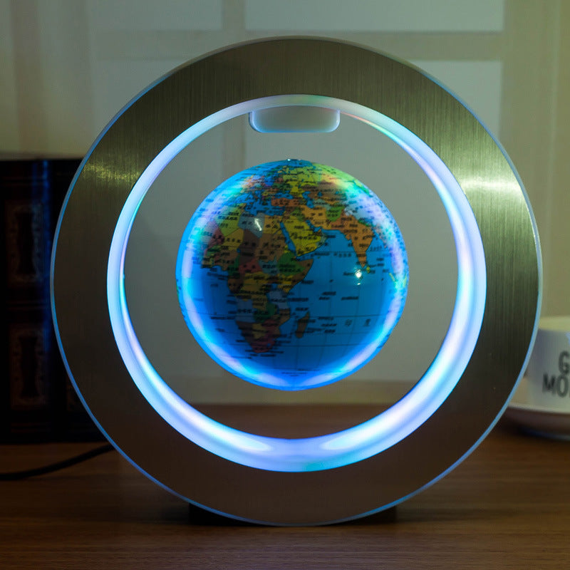 Round LED World Map Floating Globe - Magnetic Levitation Anti-Gravity Light