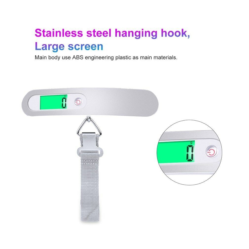 LCD Digital Luggage Weight Scale - 50kg/110lb Electronic Scale