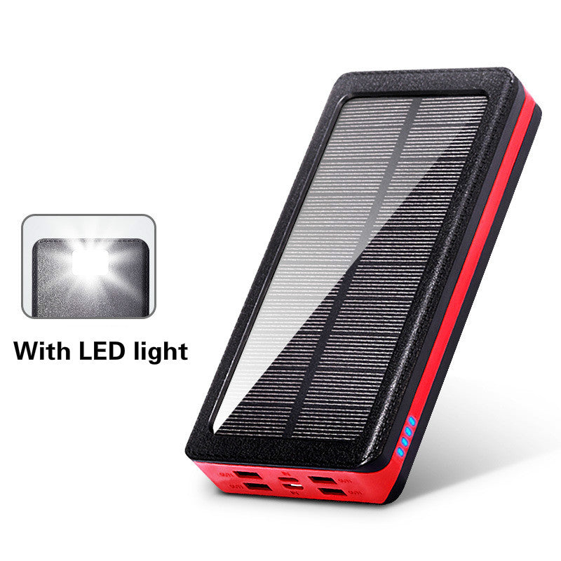 30,000mAh Solar Power Bank - High Capacity Portable Charger with Dual USB Ports