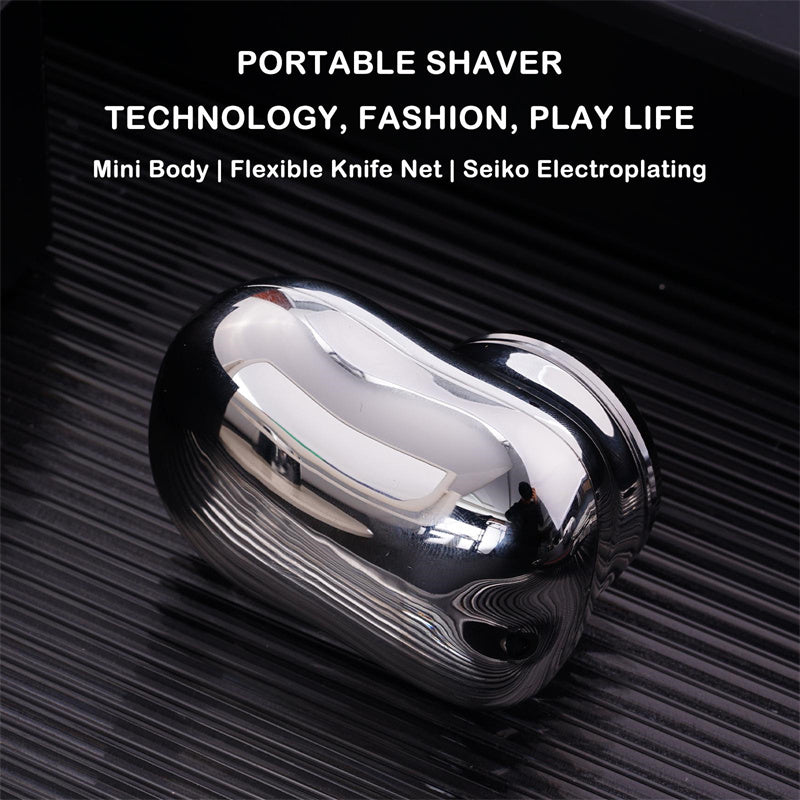 Mini Portable Cordless Face Shaver - USB Rechargeable, Wet & Dry, Painless Shaving for Men