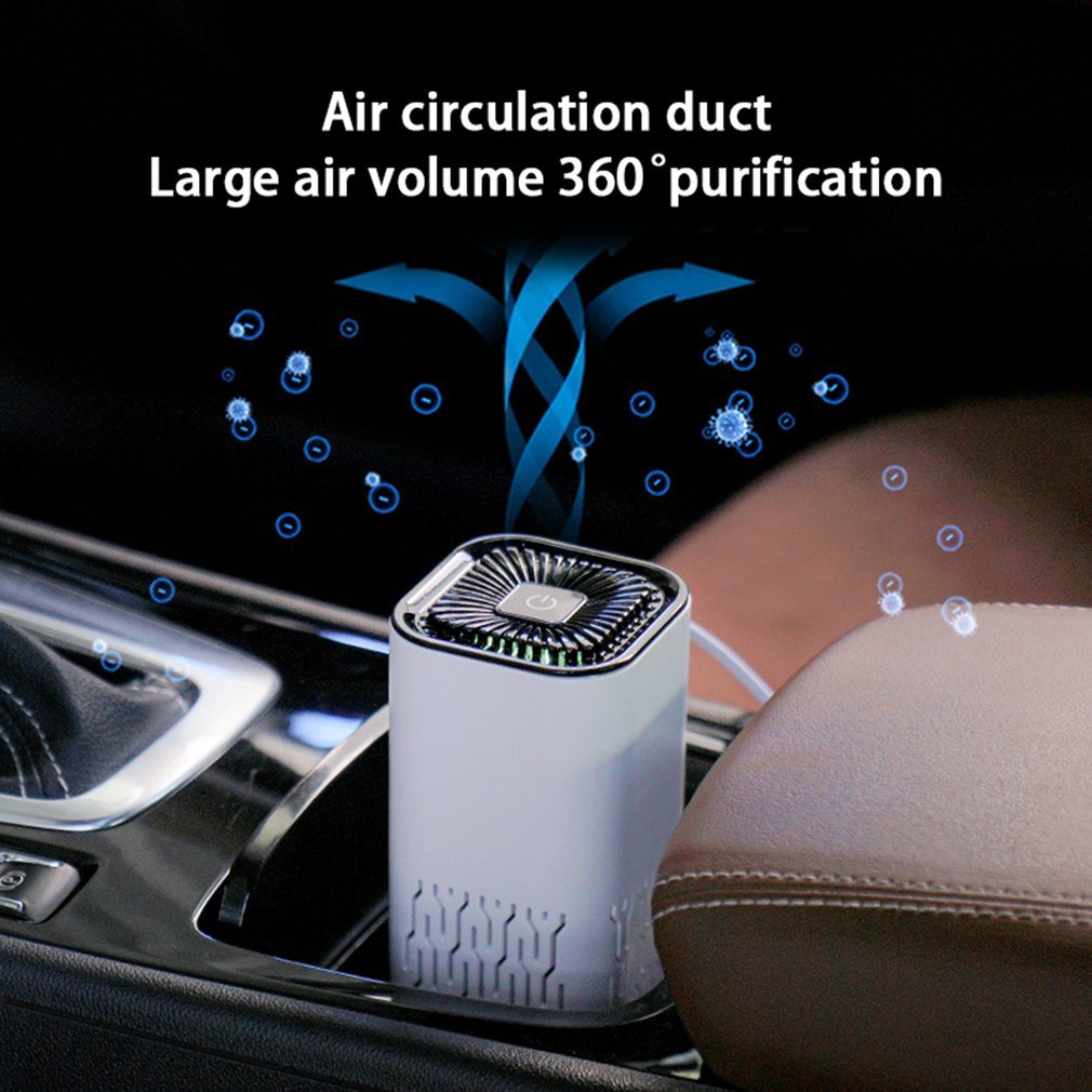 Car Air Purifier - Car Air Freshener- Ions Air Purifier for Personal Space - Negative Ion Generator