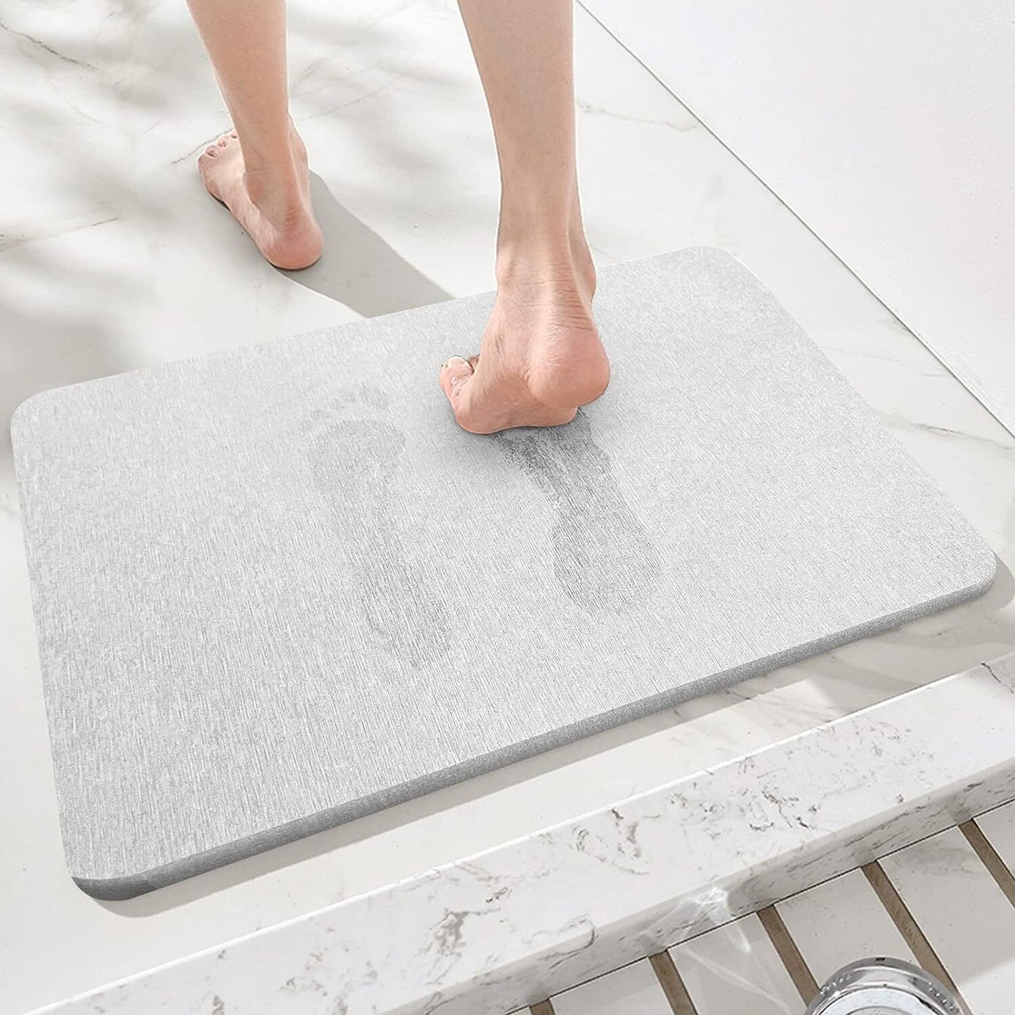 Absorbent Stone Bath Mat Rugs Non-Slip Mat