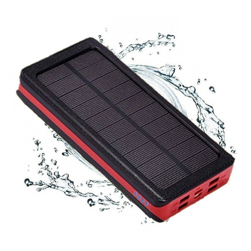 30,000mAh Solar Power Bank - High Capacity Portable Charger with Dual USB Ports