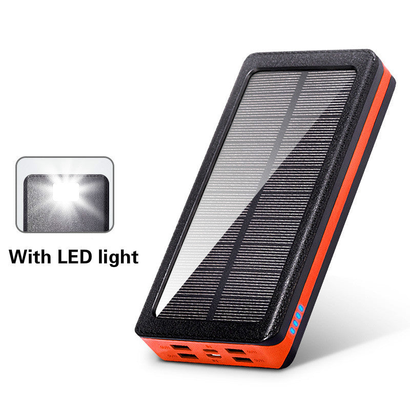 30,000mAh Solar Power Bank - High Capacity Portable Charger with Dual USB Ports