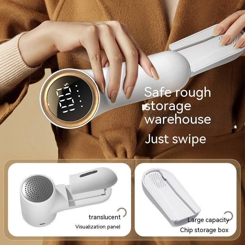 Rechargeable Digital Fur Ball Trimmer - Suction Ball Scraper for Sweaters & Coats