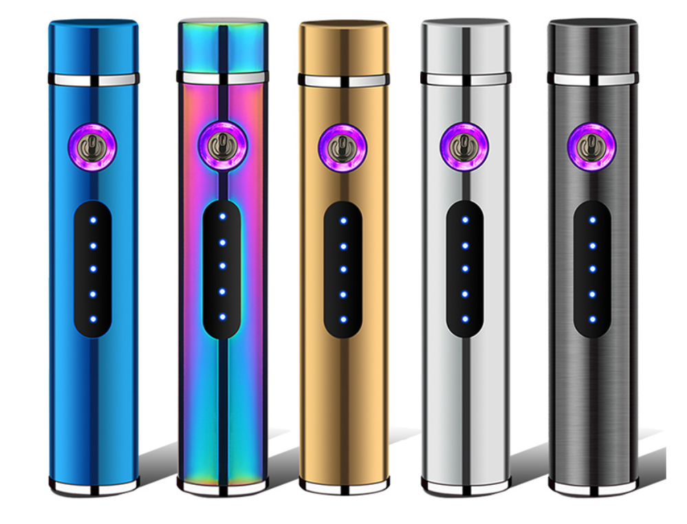 Rechargeable USB Lighter Dual Plasma Electric Metal Lighters Smoking Windproof
