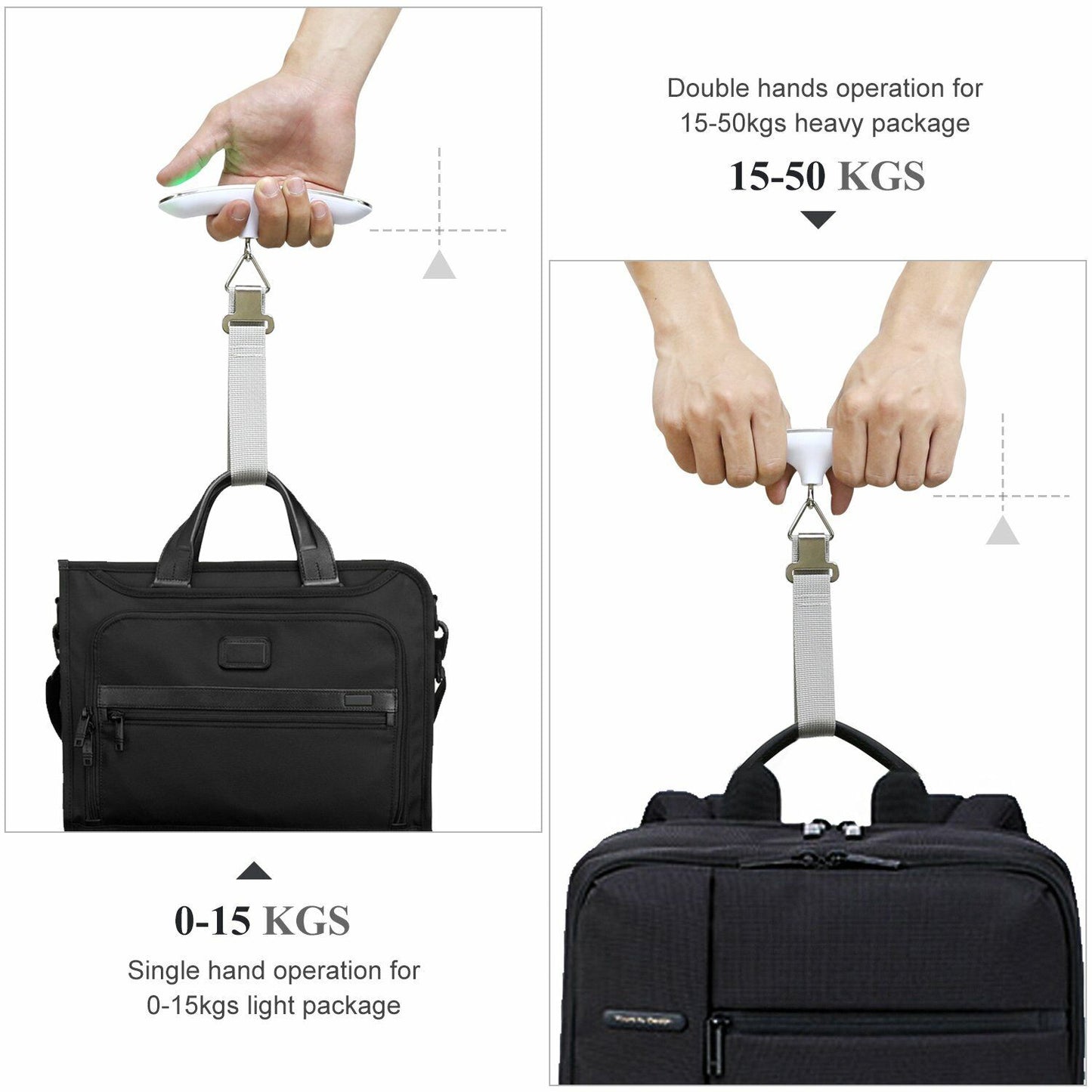 LCD Digital Luggage Weight Scale - 50kg/110lb Electronic Scale