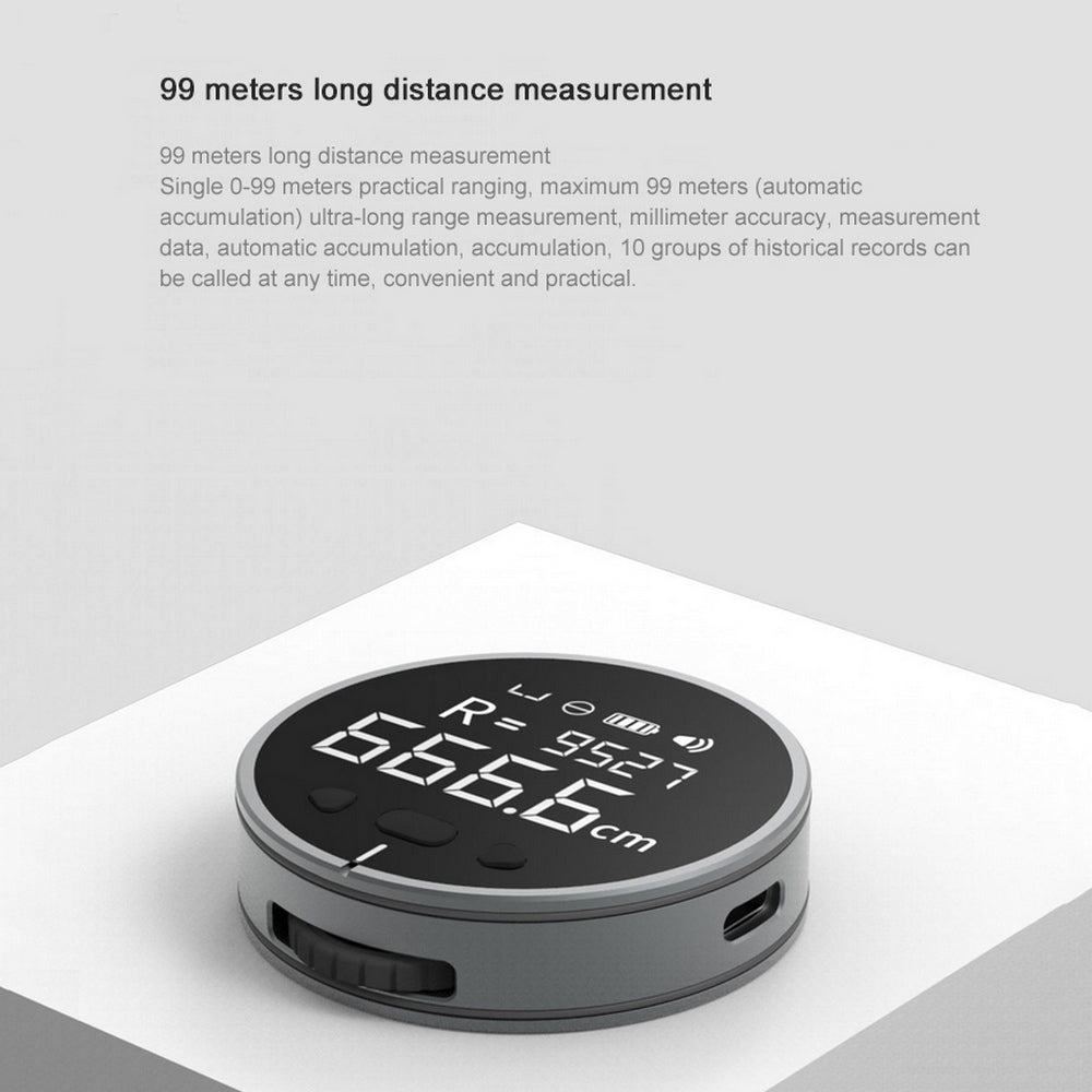 High Precision Digital Distance Measuring Instrument - Electronic Measuring Ruler with HD LCD Display