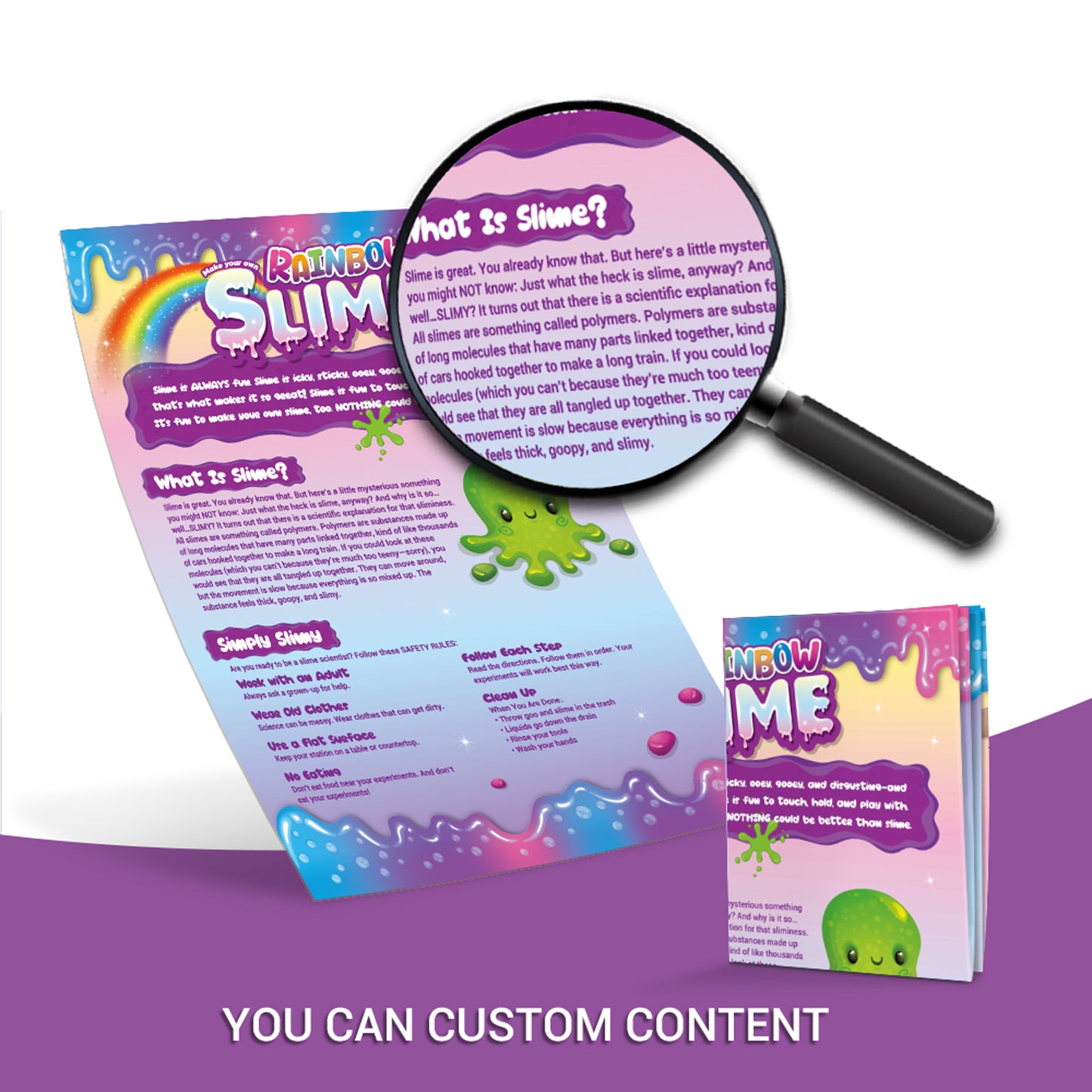 Toy Slime Kit for Girls - 8 Amazing DIY Slimes with Foam Beads & Silver Glitter