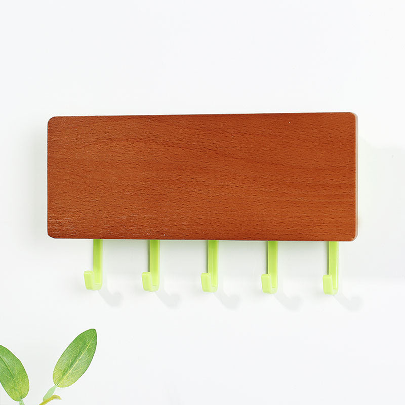 Multi-Purpose Wooden Plastic Wall Hook – Modern Design & Strong Hold