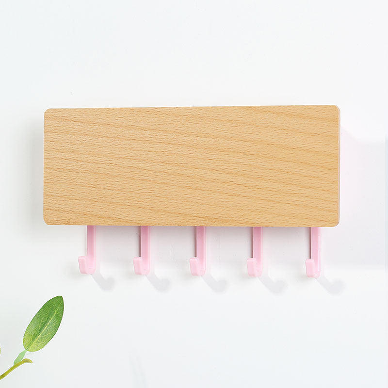 Multi-Purpose Wooden Plastic Wall Hook – Modern Design & Strong Hold