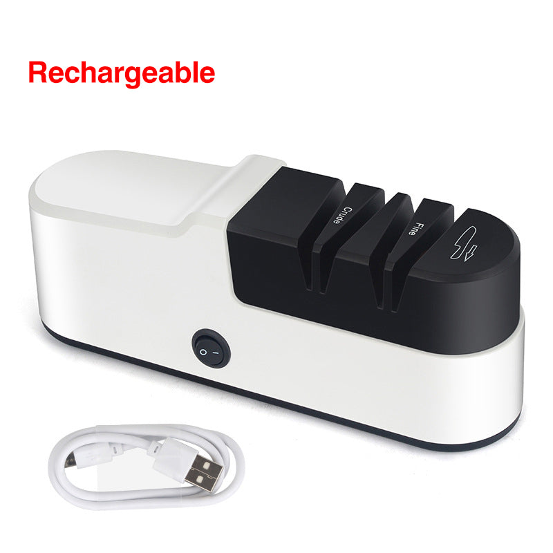 USB Rechargeable Electric Knife Sharpener High Precision Household Knife Sharpener