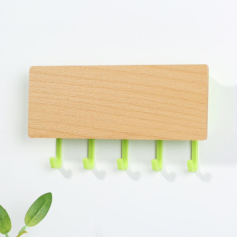 Multi-Purpose Wooden Plastic Wall Hook – Modern Design & Strong Hold