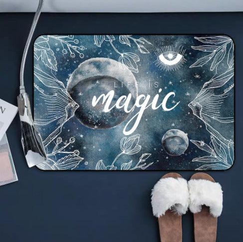 Absorbent Foot Mat Soft Cushion Thickening And Quick-Drying