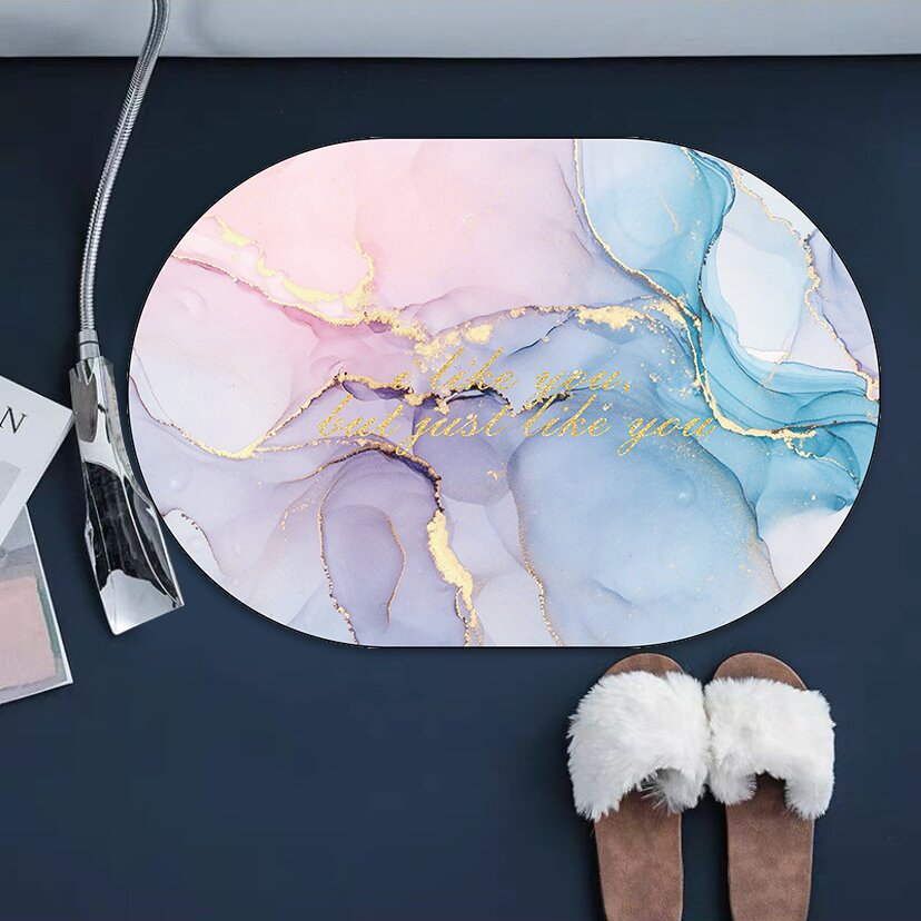 Absorbent Foot Mat Soft Cushion Thickening And Quick-Drying