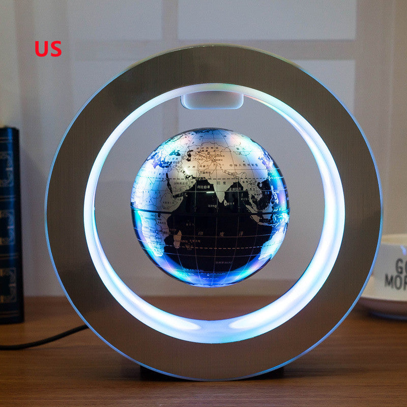 Round LED World Map Floating Globe - Magnetic Levitation Anti-Gravity Light