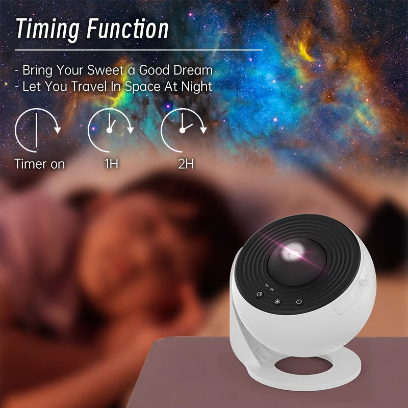 Night Light Galaxy Projector Starry Sky Projector 360 Rotate Planetarium Lamp Bedroom