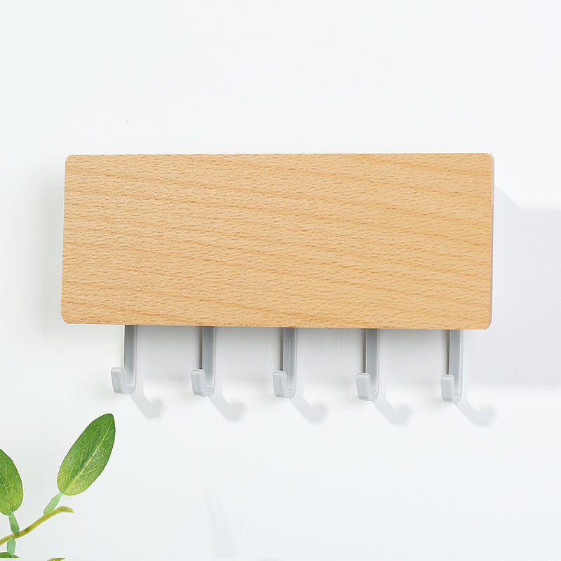 Multi-Purpose Wooden Plastic Wall Hook – Modern Design & Strong Hold