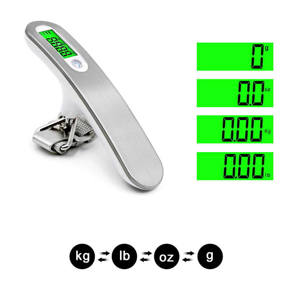 LCD Digital Luggage Weight Scale - 50kg/110lb Electronic Scale