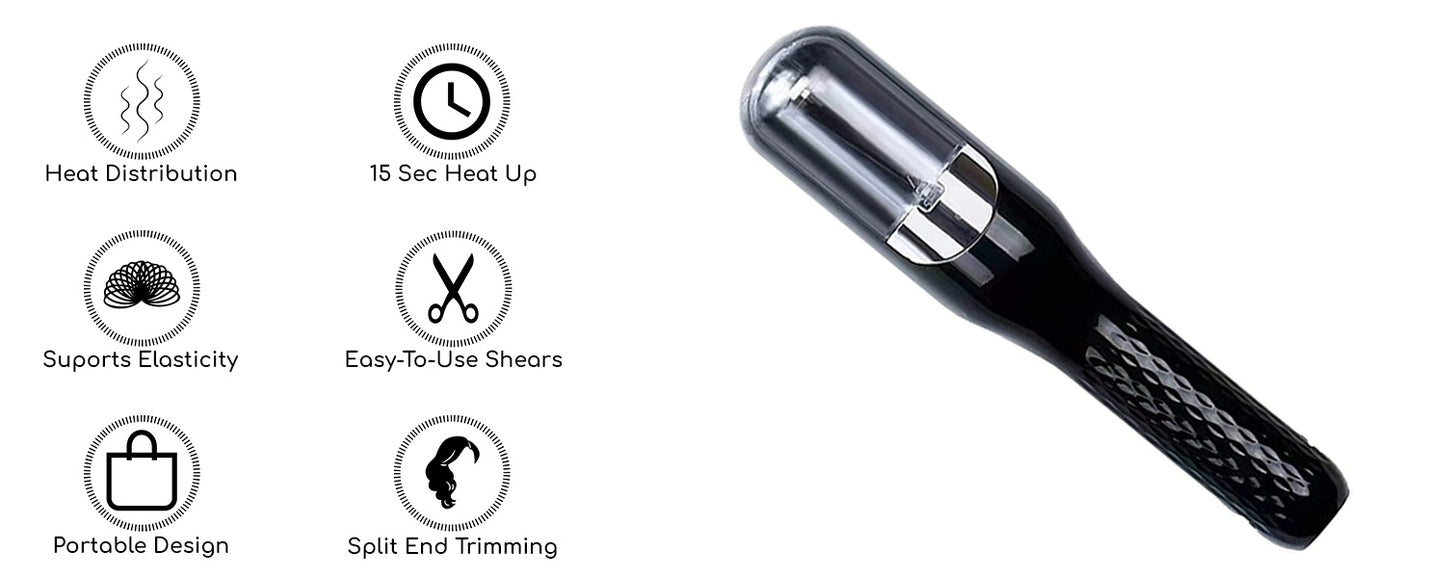 Split-Ender Mini Automatic Hair Repair Trimmer - Split End Remover for Dry, Damaged, and Brittle Hair | Hair Styling Beauty Tool