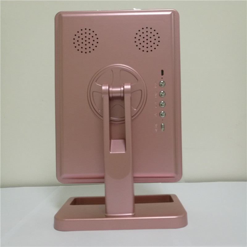 Touch Screen Makeup Mirror with 20 LED Lights, Bluetooth Speaker & 10x Magnification