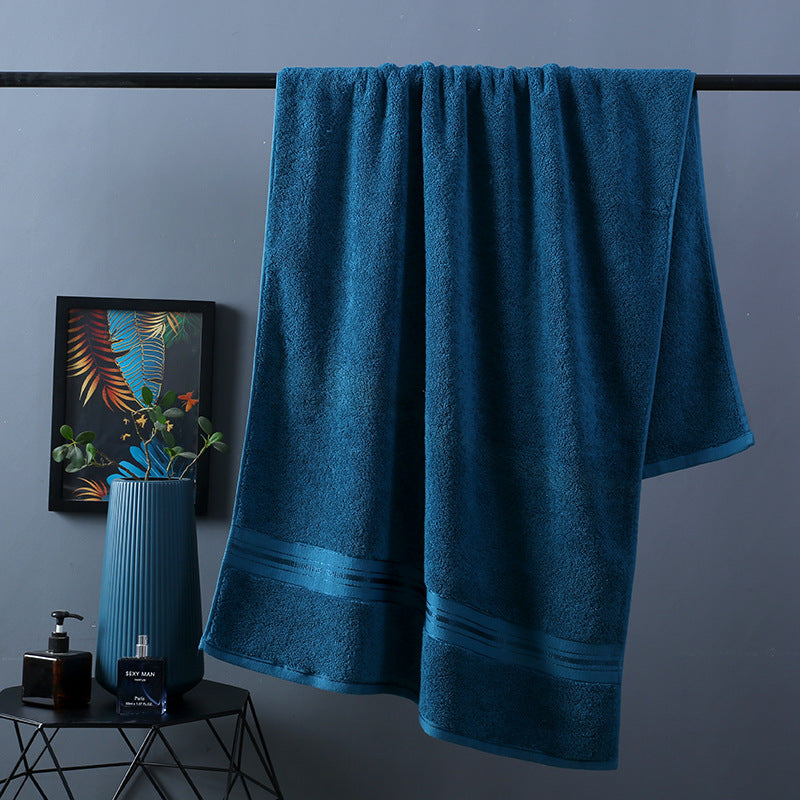 Premium Pure Cotton Thick Bath Towel Set - Ultra Absorbent & Soft