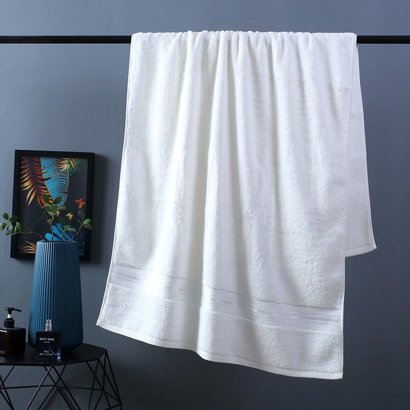 Premium Pure Cotton Thick Bath Towel Set - Ultra Absorbent & Soft