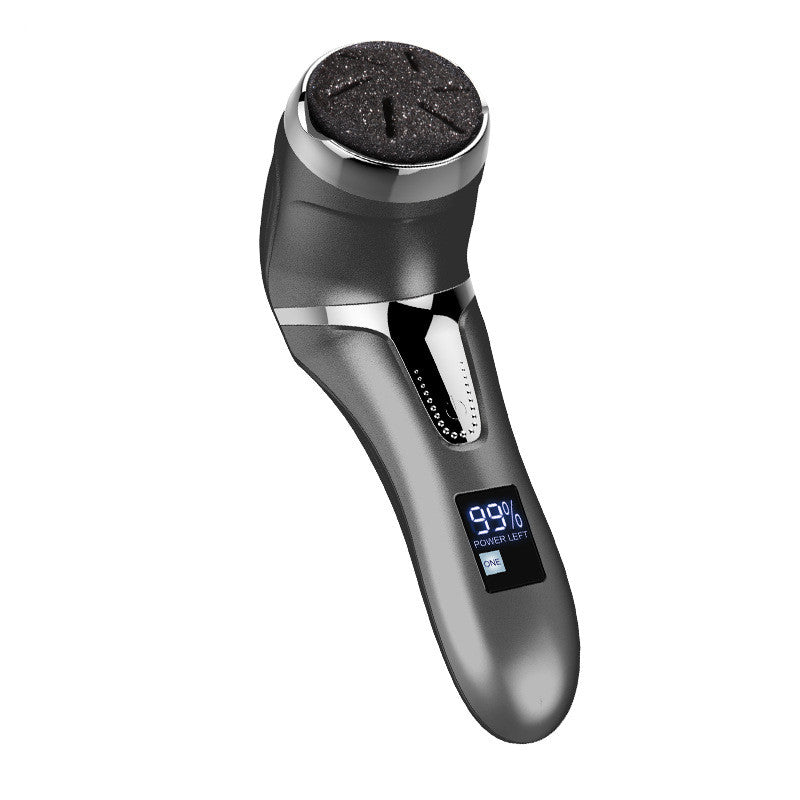 Electric Foot Scrubber with LCD Display - Vacuum Exfoliating Pedicure Tool