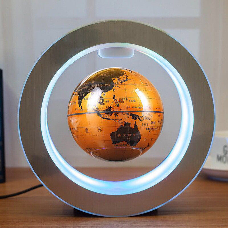 Round LED World Map Floating Globe - Magnetic Levitation Anti-Gravity Light
