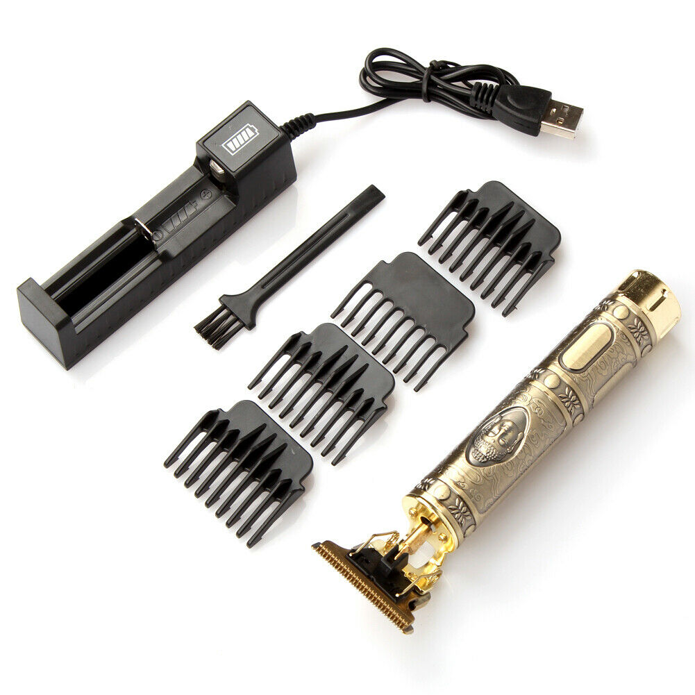 USB Electric Hair Clippers - Professional Men's Grooming Kit - Rechargeable Shaver
