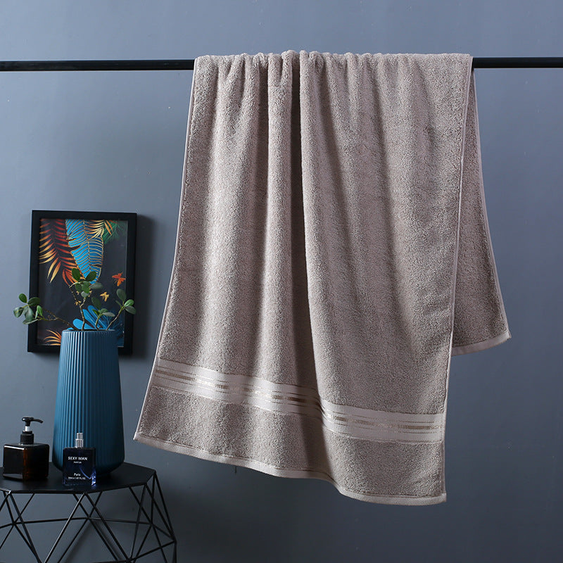 Premium Pure Cotton Thick Bath Towel Set - Ultra Absorbent & Soft