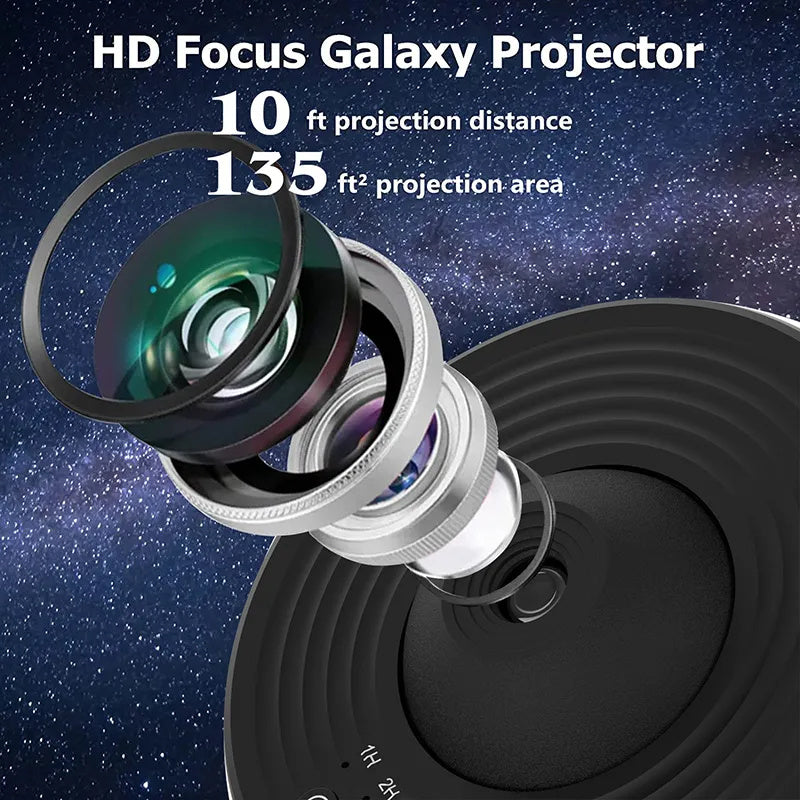 Night Light Galaxy Projector Starry Sky Projector 360 Rotate Planetarium Lamp Bedroom