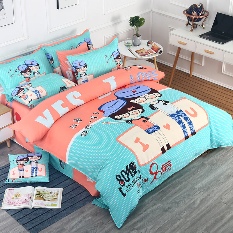 Four-Piece Sanded Bed Sheet