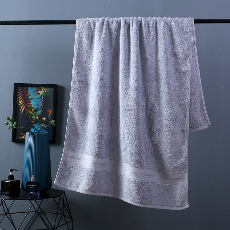 Premium Pure Cotton Thick Bath Towel Set - Ultra Absorbent & Soft