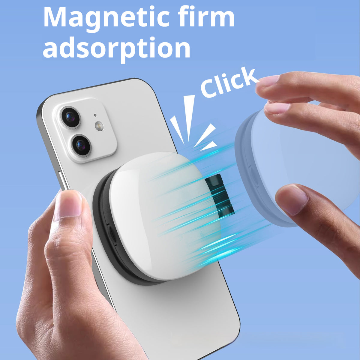 Magnetic selfie LED light with built-in makeup mirror 02