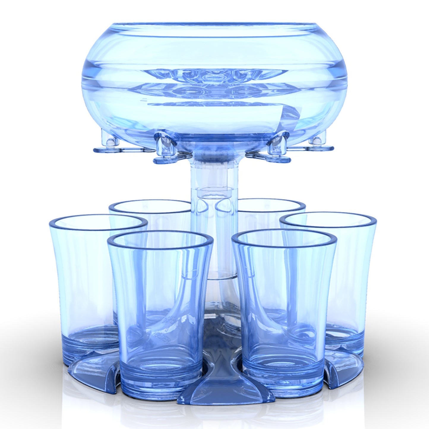 6-Shot Glass Dispenser Holder For Water, Wine, Whisky, Beer